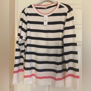 NWT Loft striped sweater XL